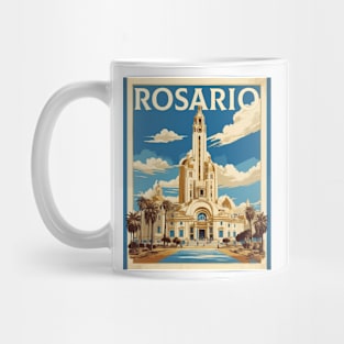 Rosario Argentina Vintage Tourism Poster Mug